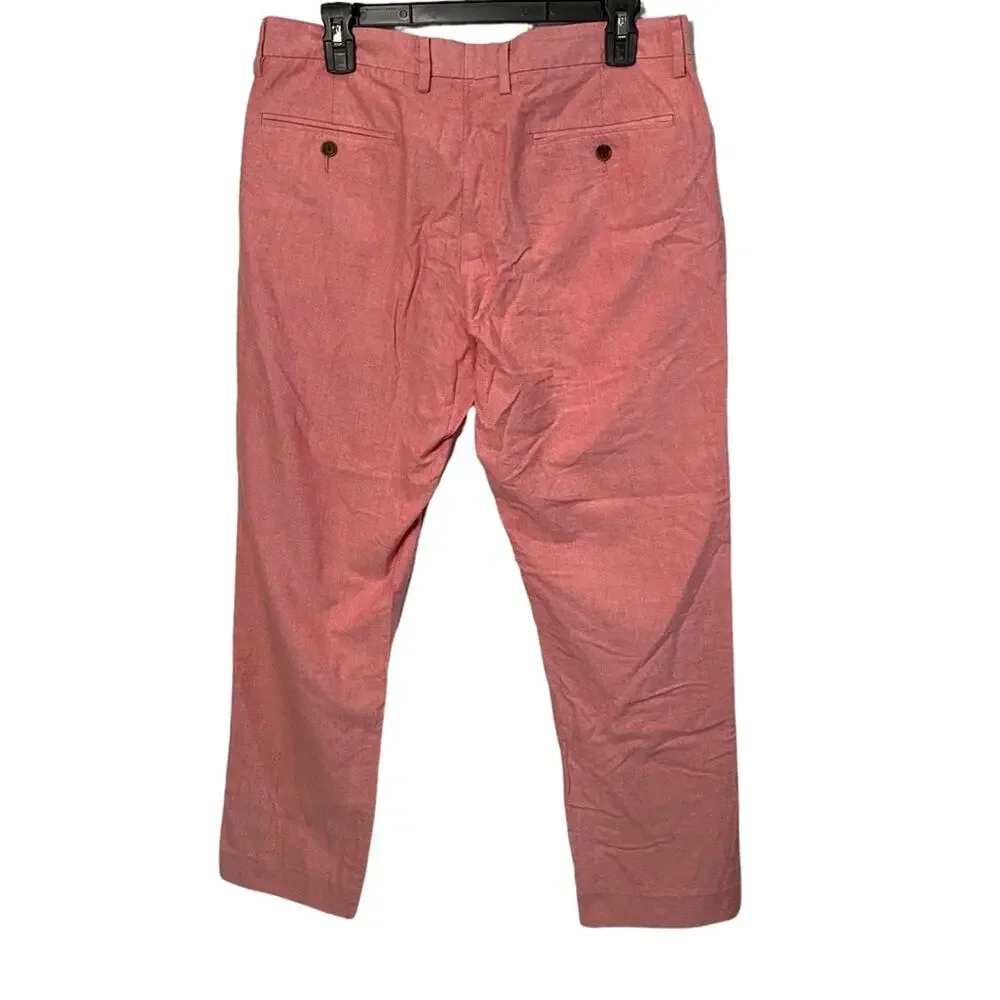 J.Crew Slim Bedford Pants Men’s 32x30 Salmon Pink Chino Preppy Golf old money